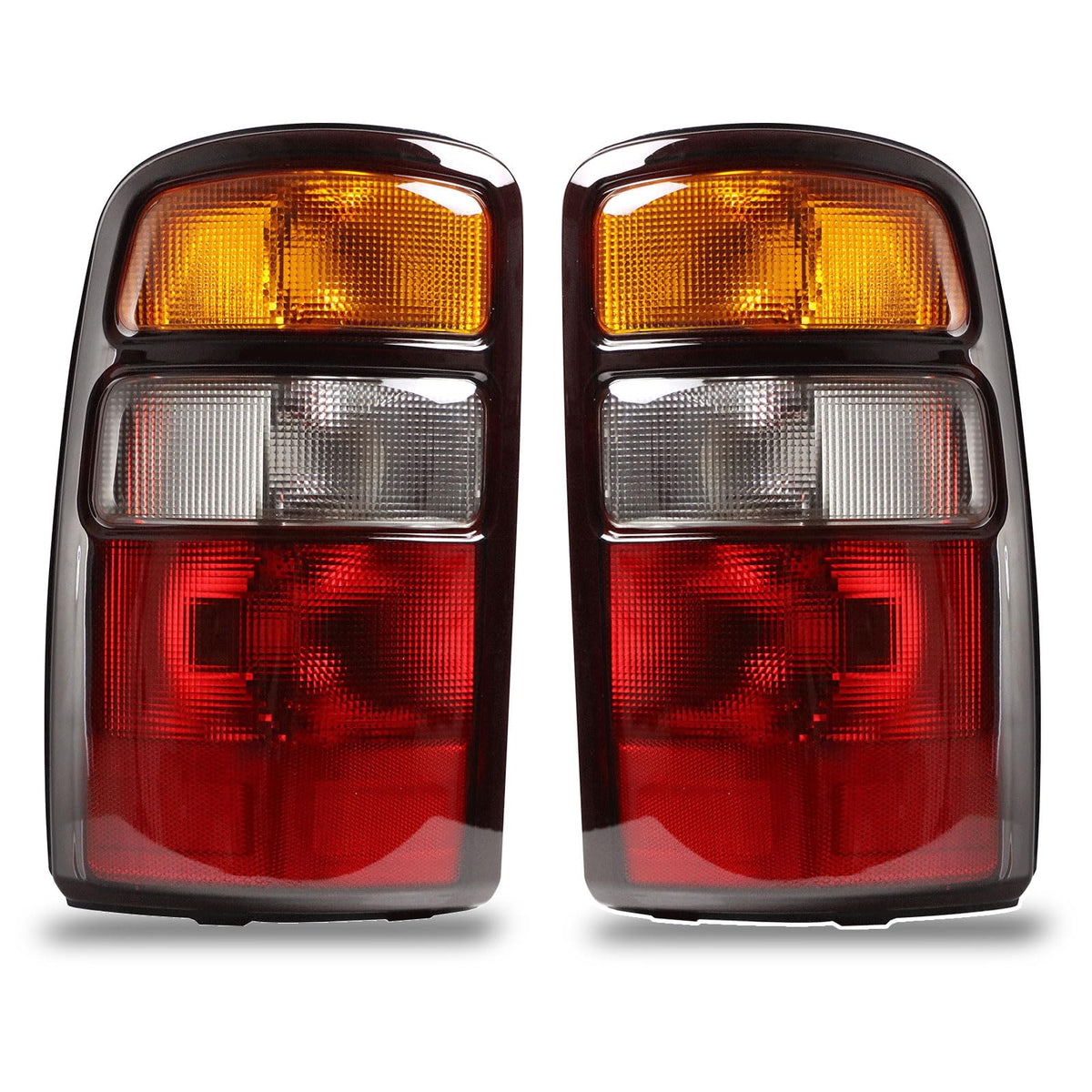 Lathsy front view of tail light pair showing OEM-style fit and restored rear appearance