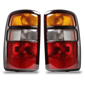 Lathsy front view of tail light pair showing OEM-style fit and restored rear appearance