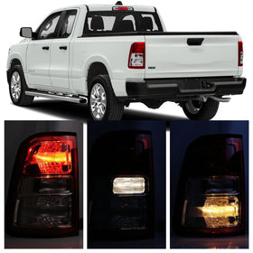 Lathsy tail light installed on Dodge Ram showing restored rear appearance benefit