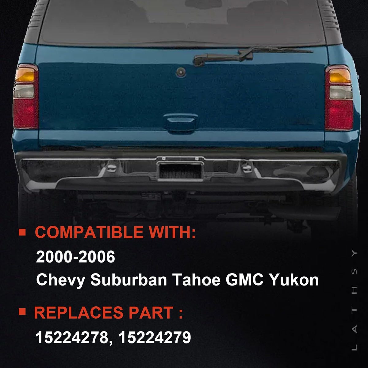 Lathsy tail light installed on a Tahoe showing improved rear visibility and style