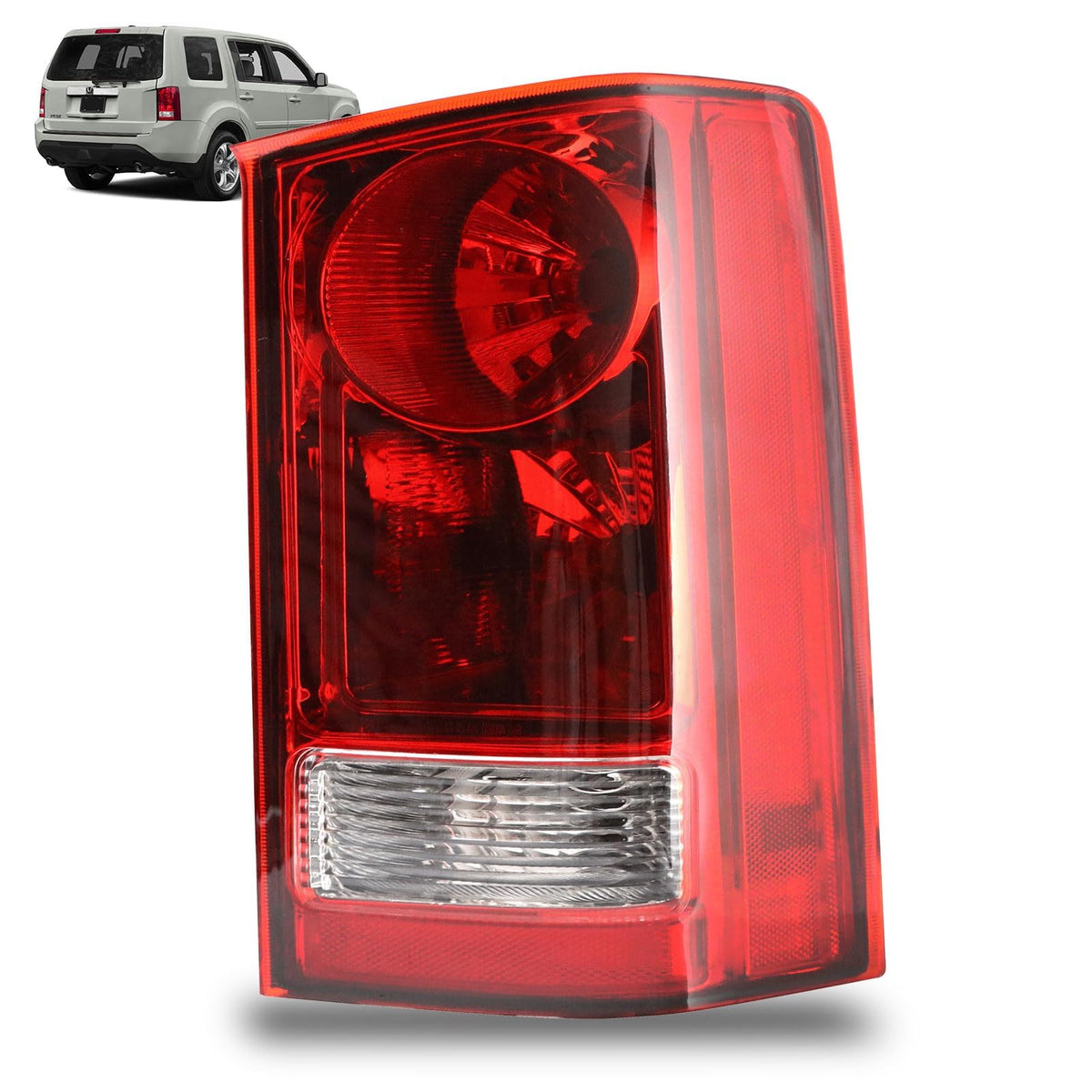 Lathsy passenger-side tail light front view showing fit and finish benefit
