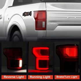 Lathsy tail light next to a ruler showing dimensions for confident fit