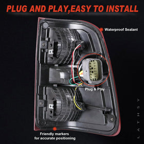 Lathsy tail light gasket and seal detail showing water resistance benefit