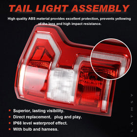 Lathsy tail light gasket seal close-up preventing water intrusion