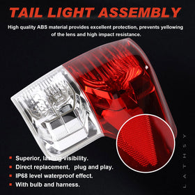 Lathsy tail light beside ruler to show scale and fitment for Tundra
