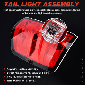 Lathsy tail light next to ruler illustrating dimensions for correct replacement fit