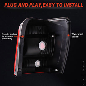 Lathsy tail light wiring connector detail demonstrating plug-and-play advantage