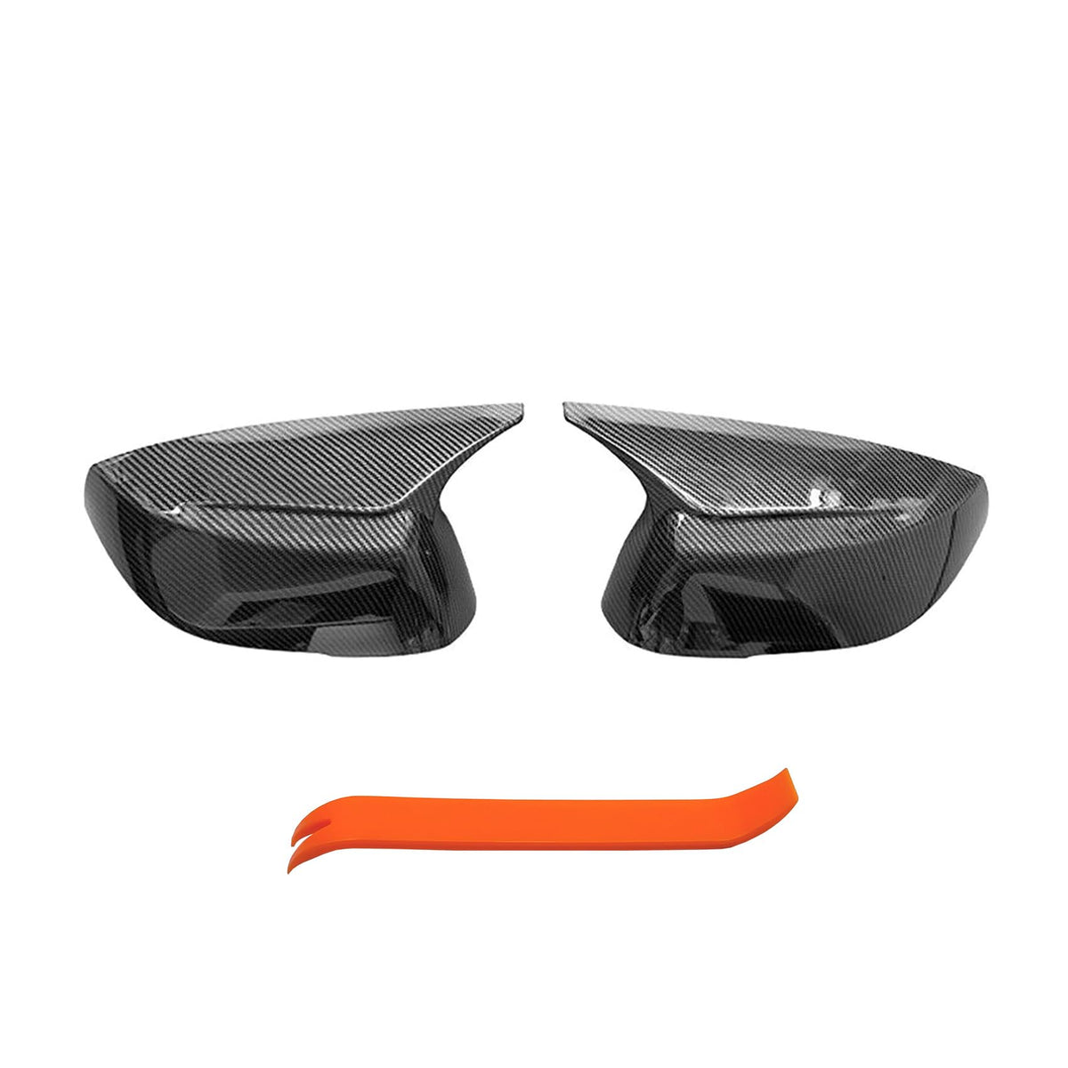LAUBDGIE front view mirror covers showing fit and style benefits