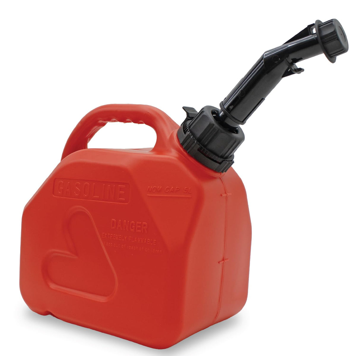 LAUCO front view of 1.5 gallon tank showing compact safe design