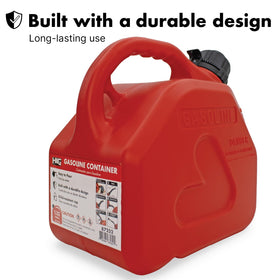 LAUCO ergonomic handle and child-resistant cap for safer carrying