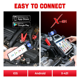 LAUNCH BST 360 beside ruler for scale—portable professional tool