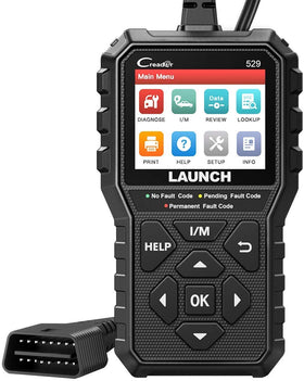 LAUNCH CR529 front view showing compact design and clear display for fast diagnostics