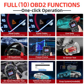 LAUNCH Creader 3001 cable and OBD2 connector ready for plug-and-play convenience