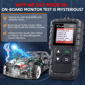 LAUNCH Creader 3001 freeze frame display capturing fault conditions for repair insight
