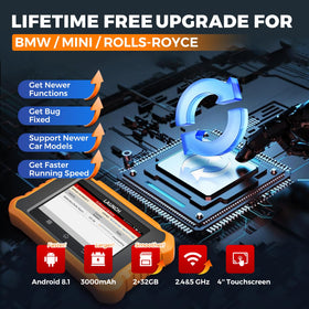 LAUNCH held in hand next to phone showing compact size and portability