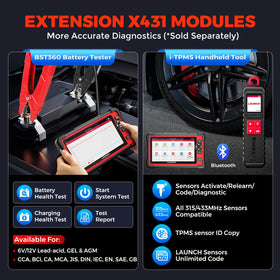 LAUNCH CRP919E packaging with cables and adapters to show included accessories