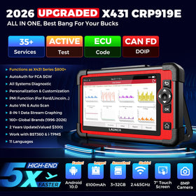 LAUNCH CRP919E displaying 8-in-1 live data to speed multi-PID diagnosis
