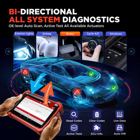 LAUNCH ECU coding menu close-up enabling personalized vehicle configurations