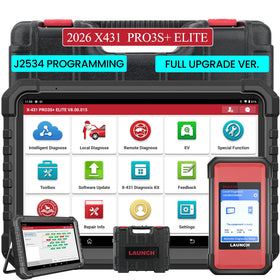 LAUNCH tablet front view showing screen and controls for fast diagnostics
