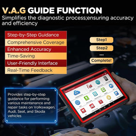 LAUNCH diagnostic accessories and carry case organized for mobile service, portable workshop benefit
