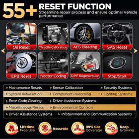 Technician using LAUNCH on a car with cable connected, efficient on-vehicle diagnostics benefit