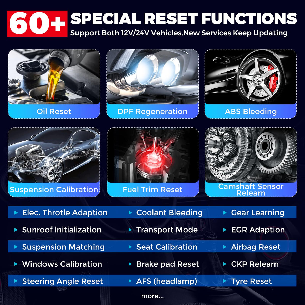LAUNCH tablet diagnostic screen with live data and fault codes for faster troubleshooting