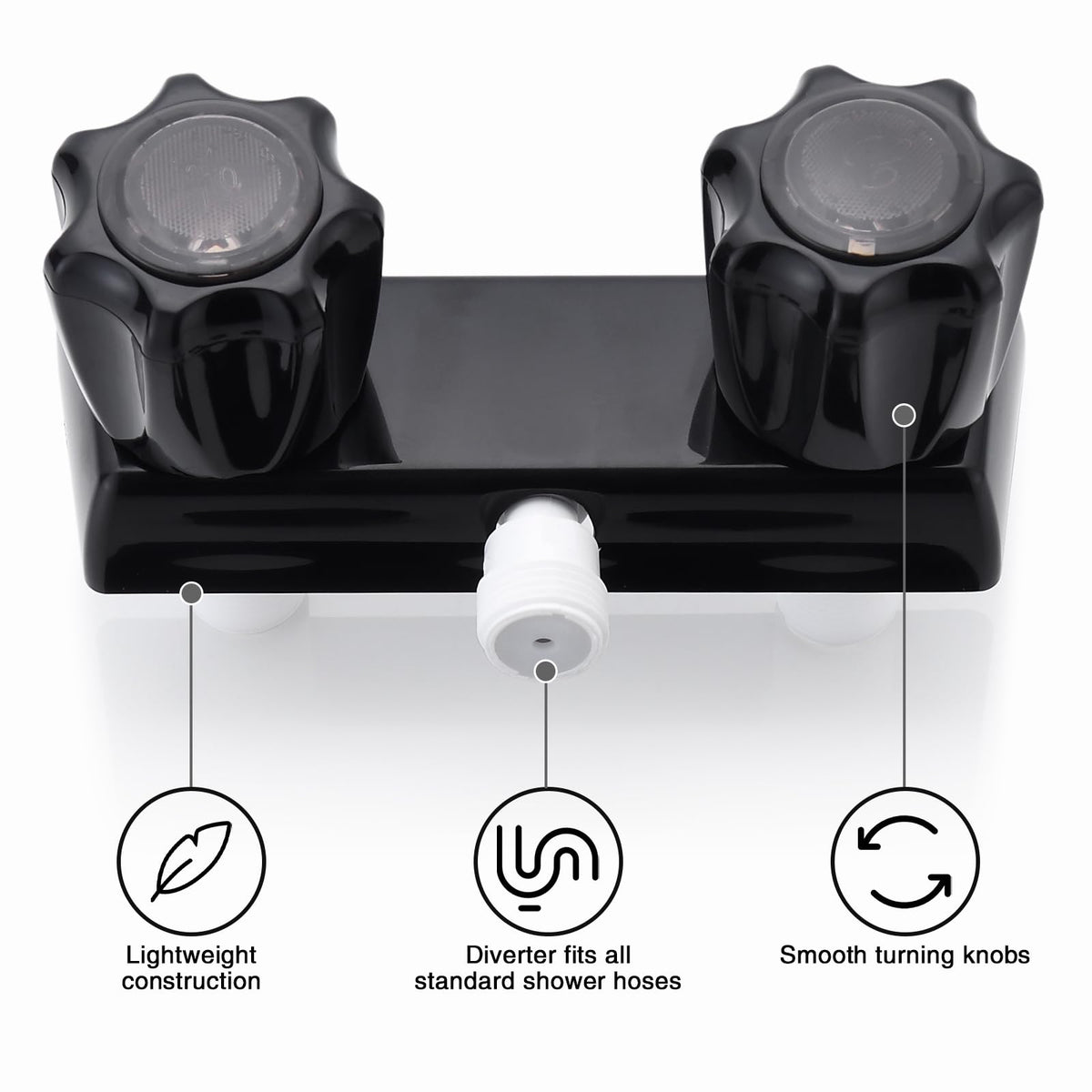 LavishStream dimensions beside measuring tape illustrating compact size for RV installations