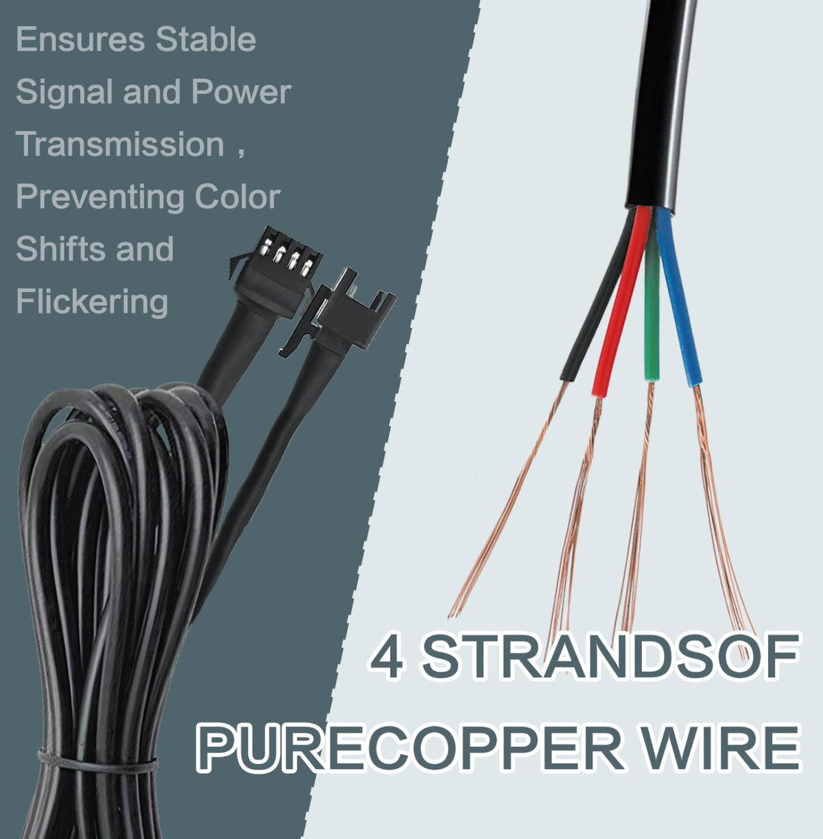 LAZZPPO extension wiring used on a boat lighting setup showing marine-ready durability
