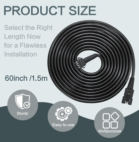LAZZPPO PVC jacket cable texture detail demonstrating weather-resistant durability