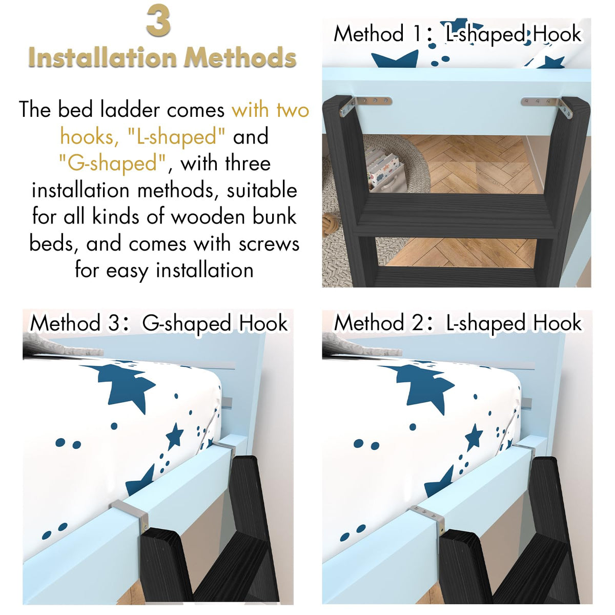 LBMBMO ladder installed inside an RV showing compact fit and easy camper access