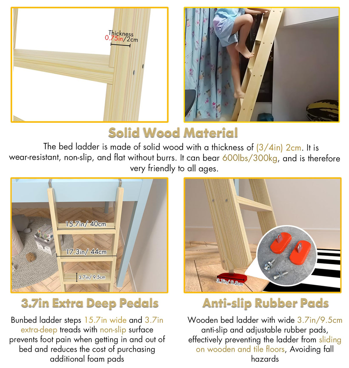 LBMBMO ladder mounted in RV loft demonstrating secure installation