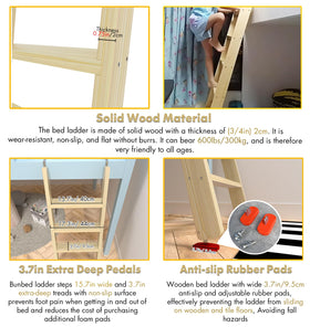 LBMBMO ladder mounted in RV loft demonstrating secure installation