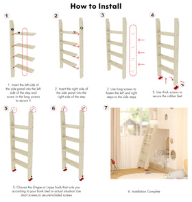 LBMBMO ladder beside chair for scale and easy size comparison