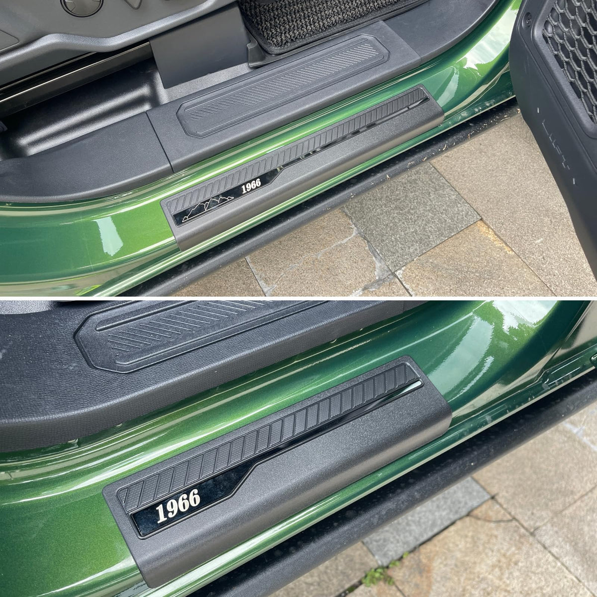 LBNCOBAG rear sill installed on Bronco, shields paint from scuffs