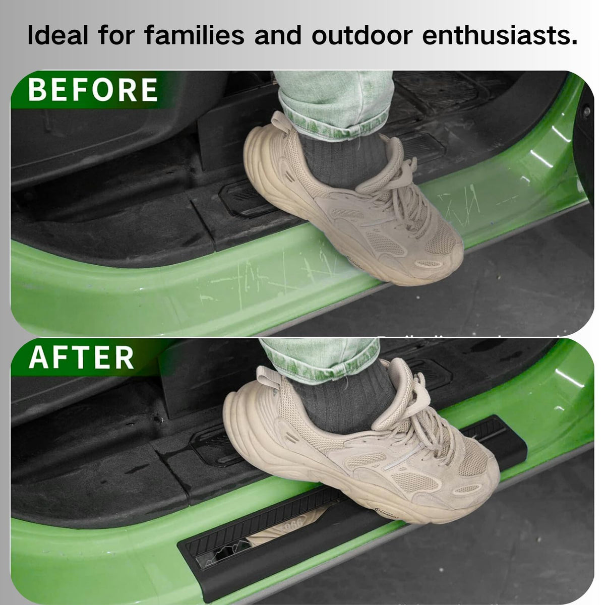 LBNCOBAG textured non-slip surface detail, improves passenger footing