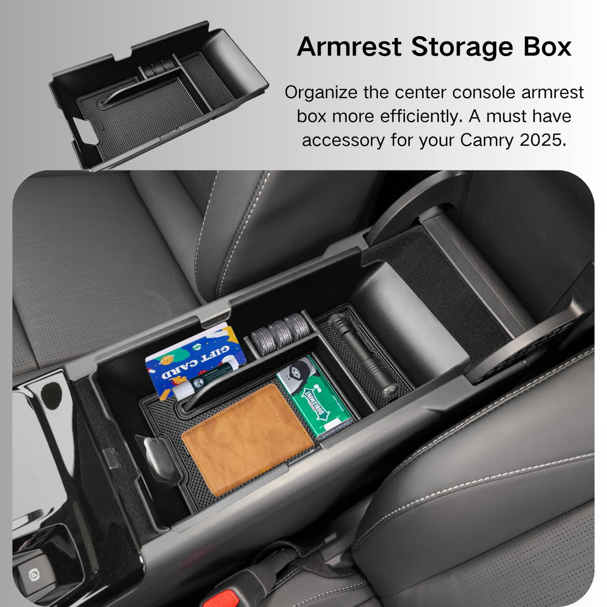 LBNCOBAG under-screen storage box detail holding phone and small items securely