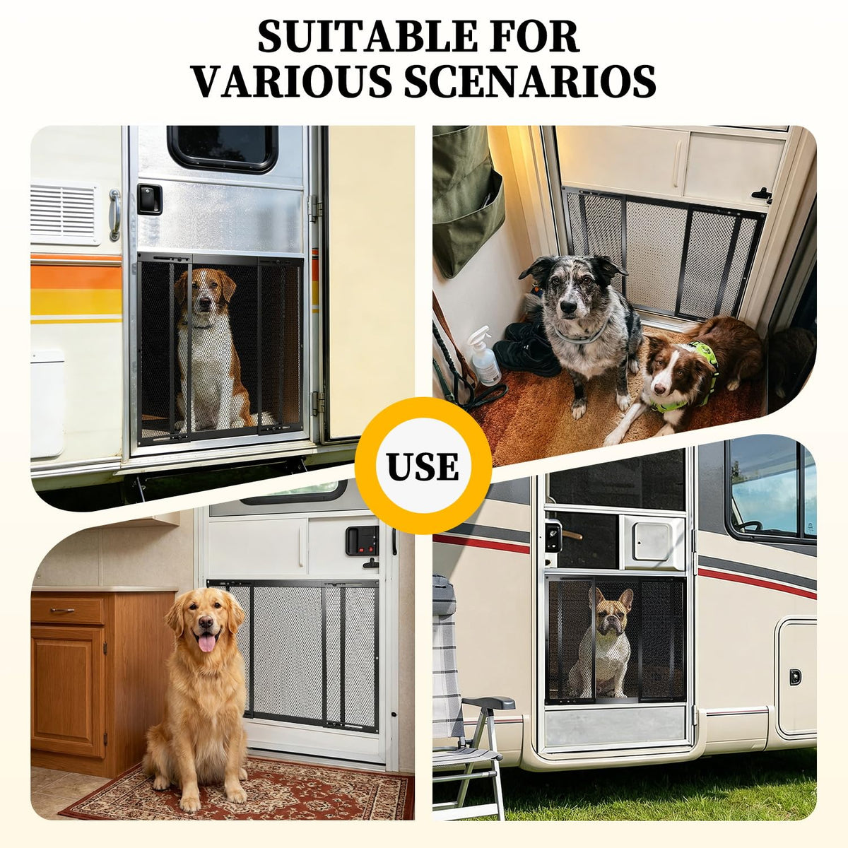 LCGAOYA lifestyle campsite RV entry scene showing protection in use benefit