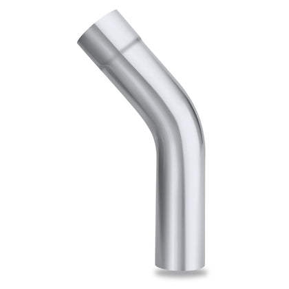 LCGP 3" 45° exhaust front view showing smooth flange and consistent diameter for easy installation