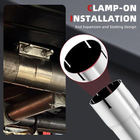 LCGP two stainless lap-joint band clamps included for fast installation