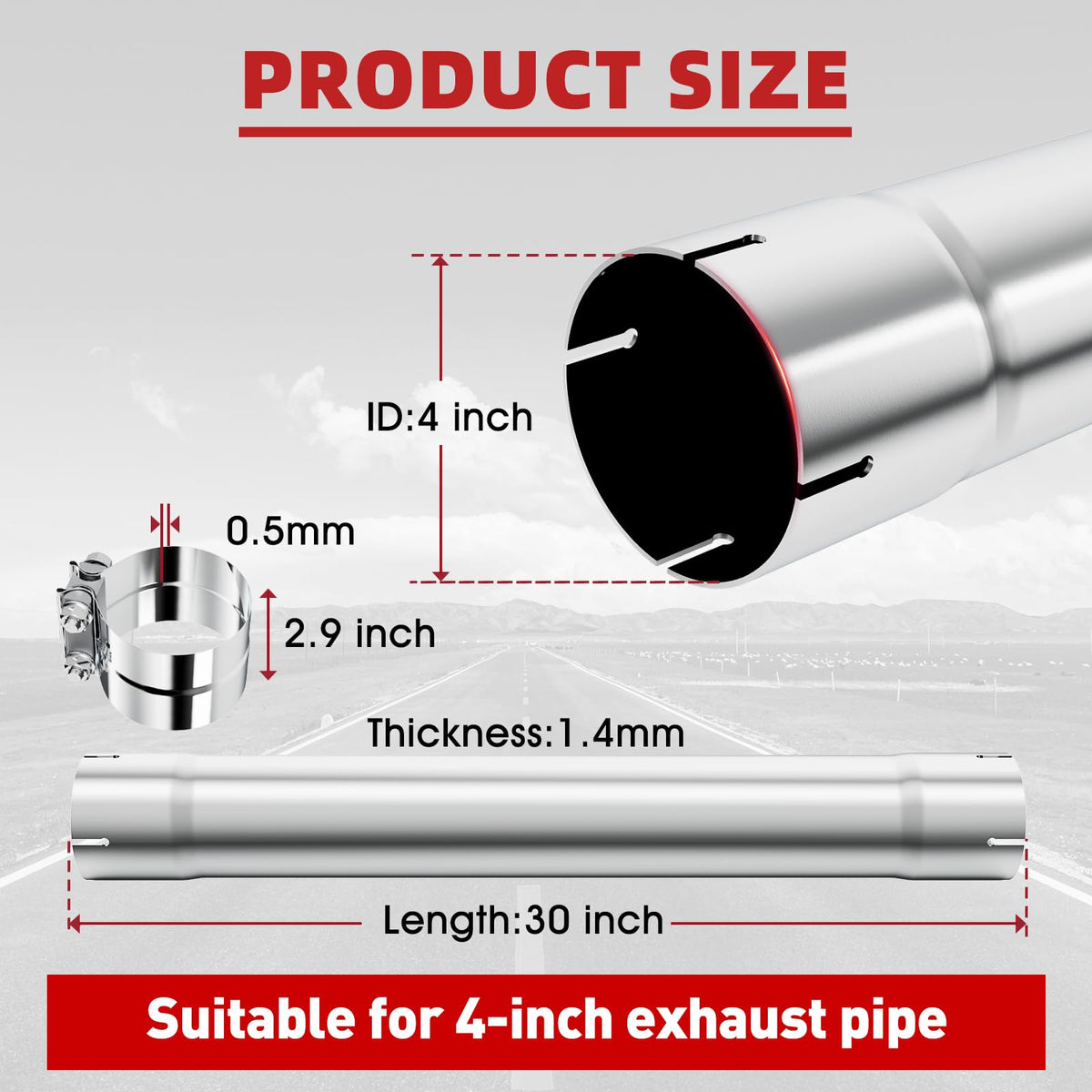 LCGP tube beside measuring tape demonstrating the 30-inch length advantage