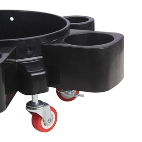 LCGP dolly wheel brake engaged showing stability and anti-roll safety