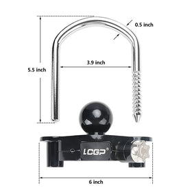 LCGP close-up of 4-digit combination dials for keyless convenience
