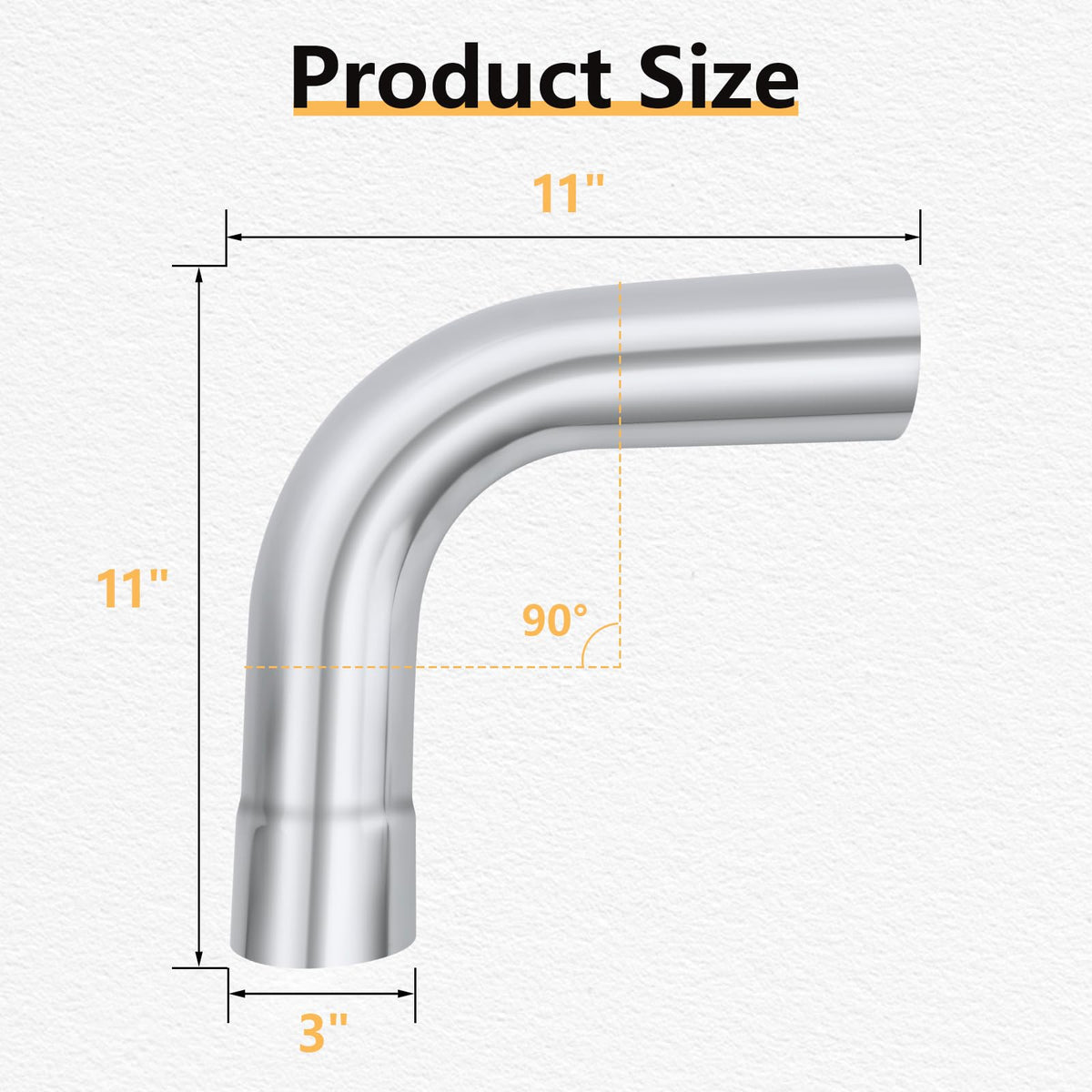LCGP close-up of elbow end showing consistent outer diameter for easy joining