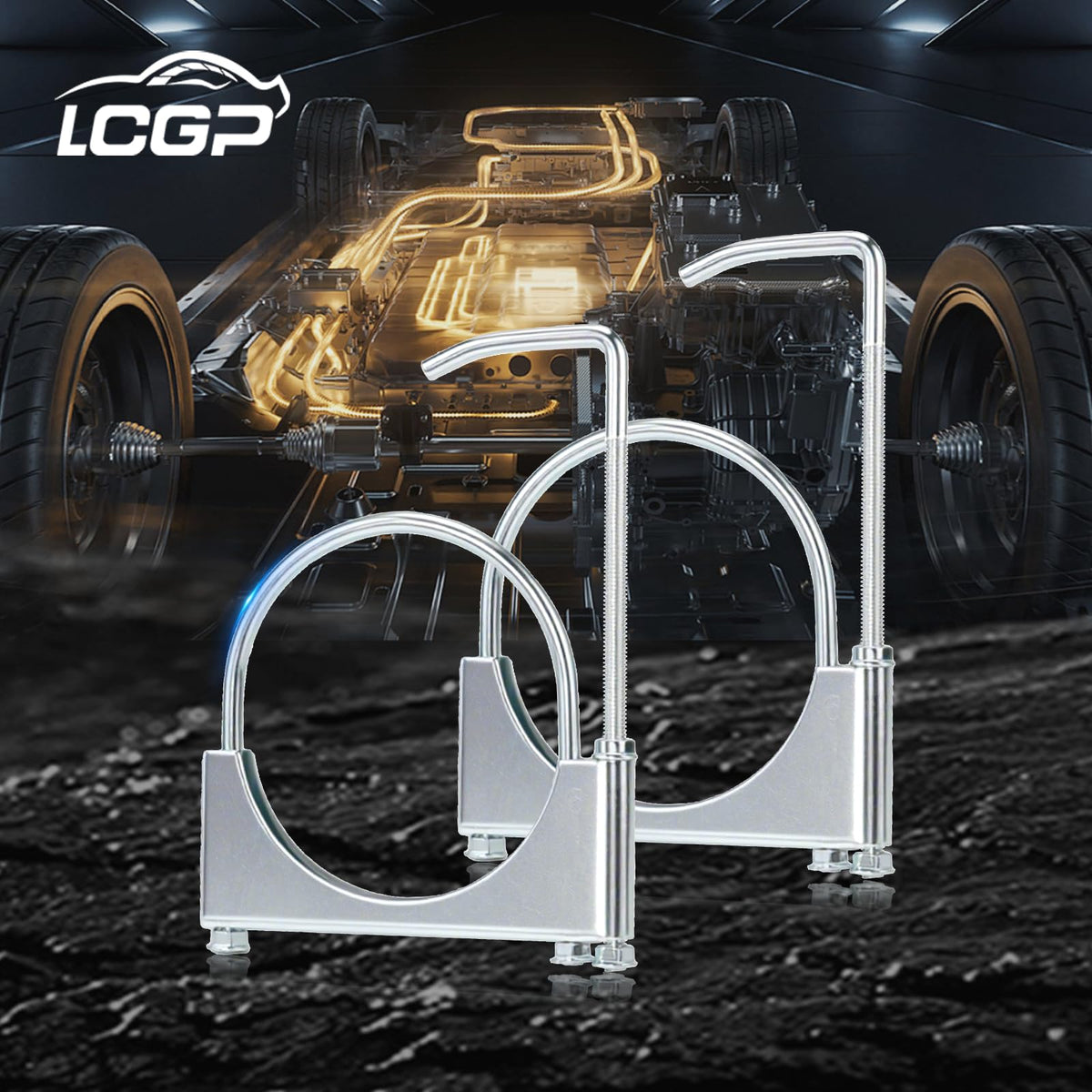 LCGP clamp held in hand for scale showing compact durable size and fit