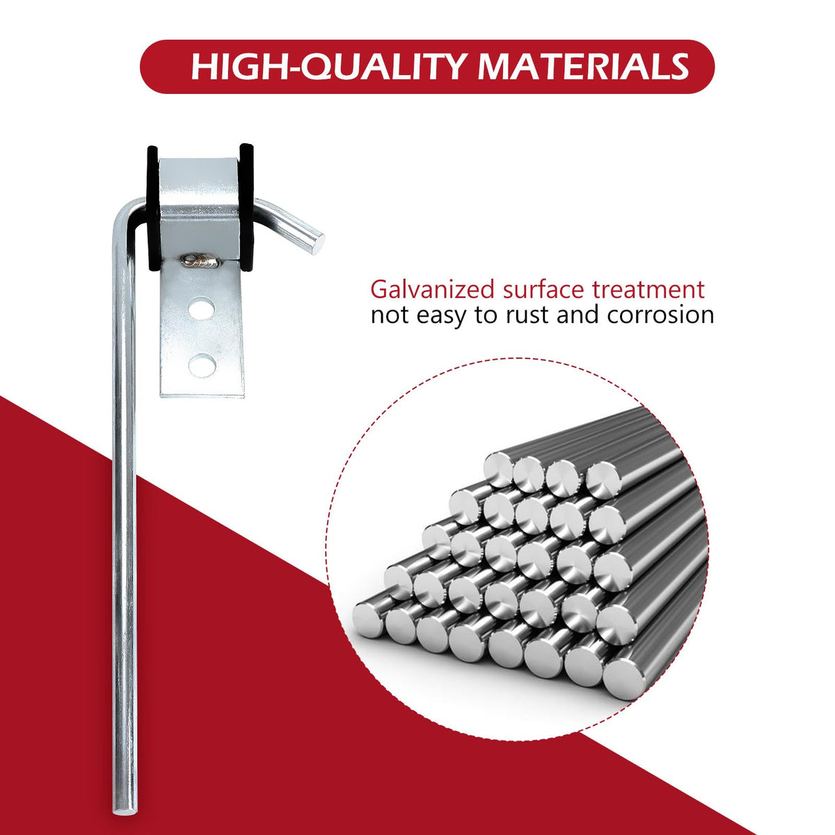 LCGP galvanized finish detail resisting rust for long-lasting durability benefit
