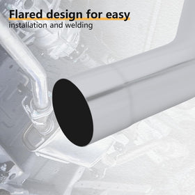 LCGP exhaust installed on vehicle demonstrating proper routing and improved exhaust alignment