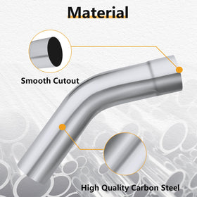 LCGP exhaust size comparison with tape measure illustrating exact 3" OD for measurement confirmation