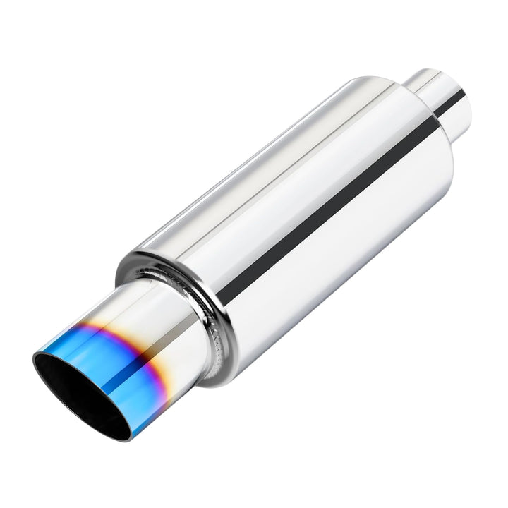 LCGP front view muffler showing clean finish and fit benefits