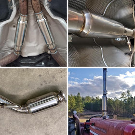 LCGP resonator in a garage setup conveying performance upgrade appeal and durability