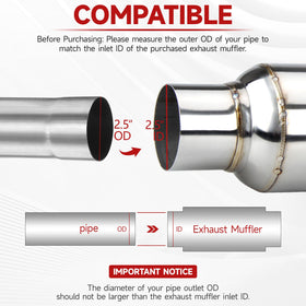 LCGP resonator beside ruler showing 16" length for accurate sizing